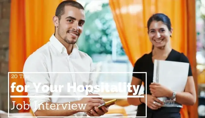 hospitality job interview tips