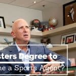 masters degree important to become a sports agent